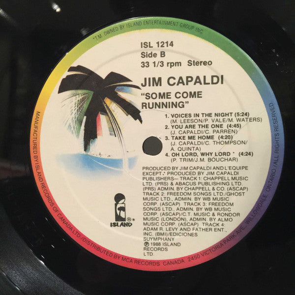 Jim Capaldi : Some Come Running (LP, Album)