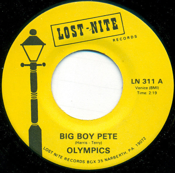 Olympics* : Big Boy Pete / Mine Exclusively (7", RE)