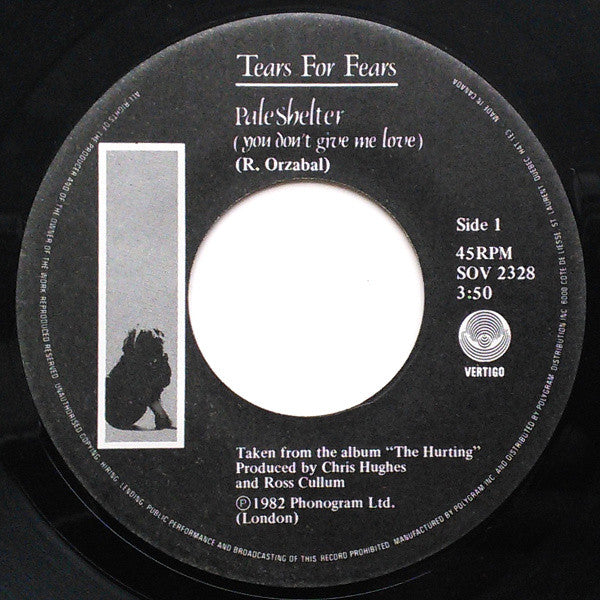 Tears For Fears : Pale Shelter (You Don't Give Me Love) (7")