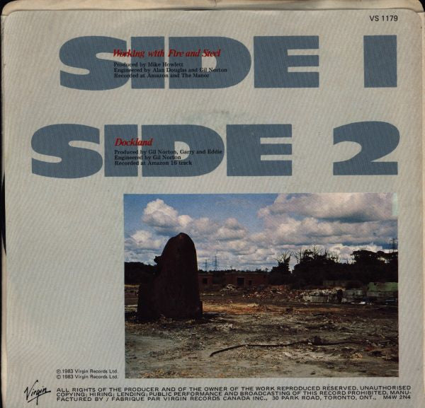 China Crisis : Working With Fire And Steel (7")