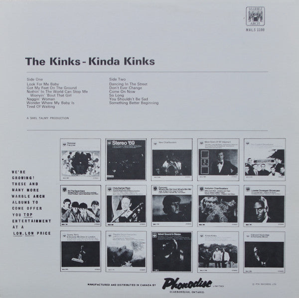 The Kinks : Kinda Kinks (LP, Album, RE)