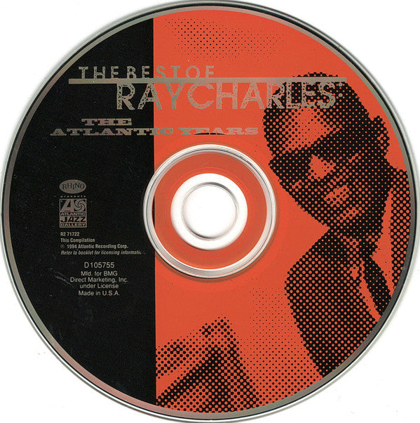 Ray Charles : The Best Of Ray Charles: The Atlantic Years (CD, Comp, Club)