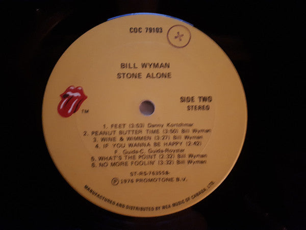 Bill Wyman : Stone Alone (LP, Album)