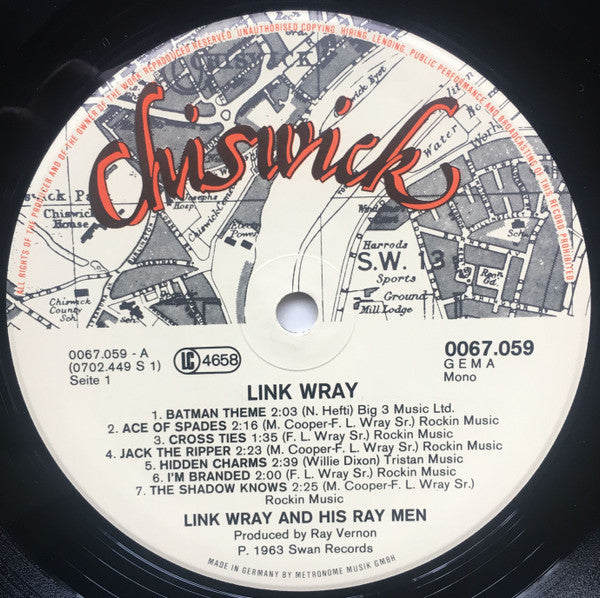 Link Wray : Early Recordings (LP, Comp, Mono)