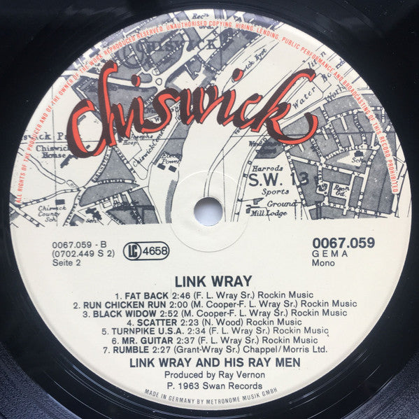Link Wray : Early Recordings (LP, Comp, Mono)