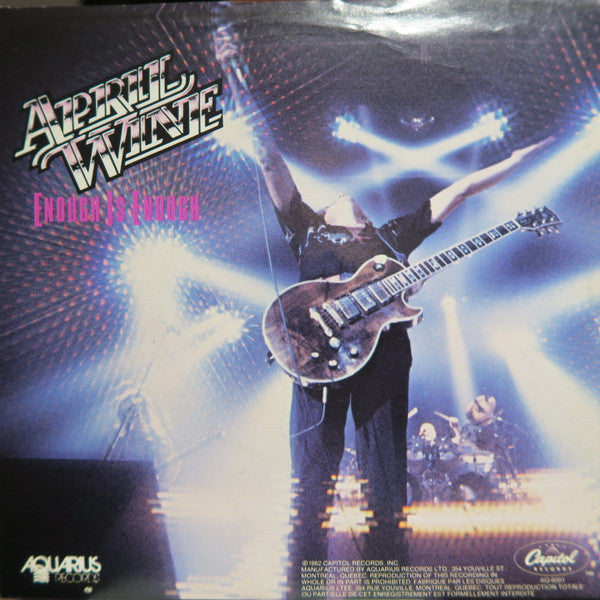 April Wine : Enough Is Enough (7")