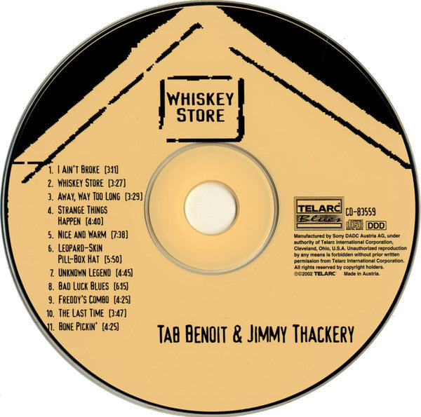 Jimmy Thackery & Tab Benoit : Whiskey Store (CD, Album, Dig)