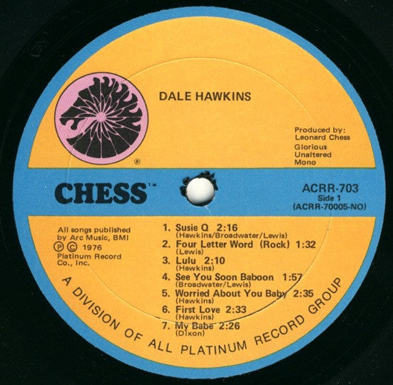 Dale Hawkins : Dale Hawkins (LP, Comp, Mon)