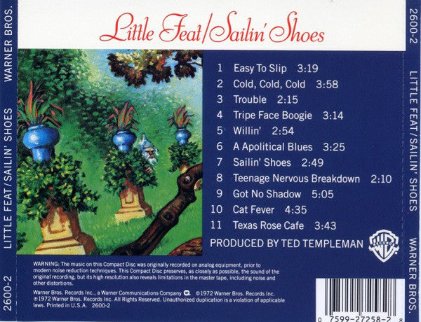 Little Feat : Sailin' Shoes (CD, Album, RE, RM, Spe)