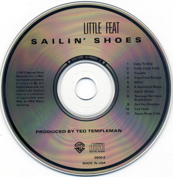 Little Feat : Sailin' Shoes (CD, Album, RE, RM, Spe)