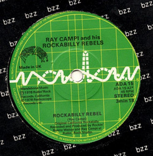 Ray Campi & His Rockabilly Rebels : Teenage Boogie / Rockabilly Rebel (7", Single)