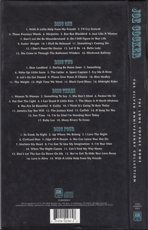 Joe Cocker : The Long Voyage Home: The Silver Anniversary Collection (4xCD, Comp)