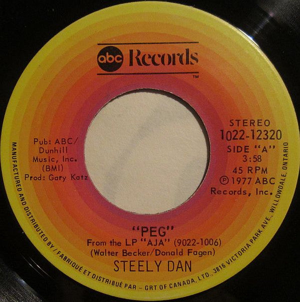 Steely Dan : Peg  (7", Single)