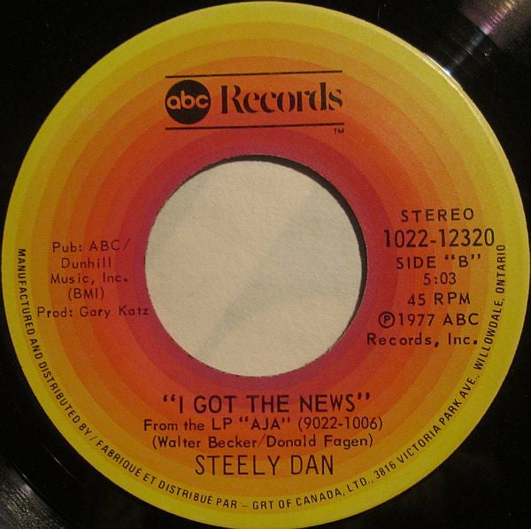 Steely Dan : Peg  (7", Single)
