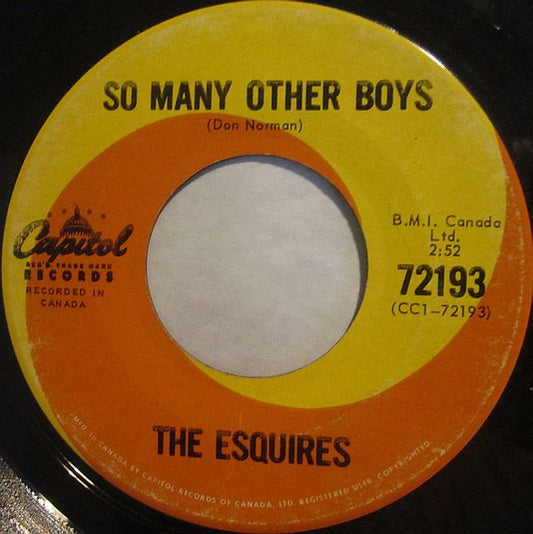 The Esquires (11) : So Many Other Boys / The Oldest Story (7", Single)