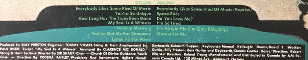 Billy Preston : Everybody Likes Some Kind Of Music (LP, Album)