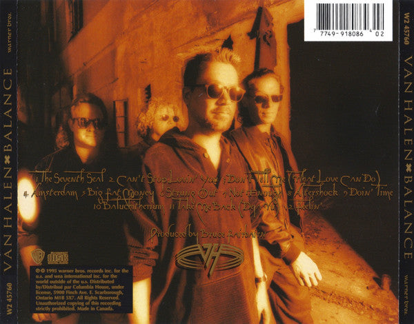 Van Halen : Balance (CD, Album, Club)