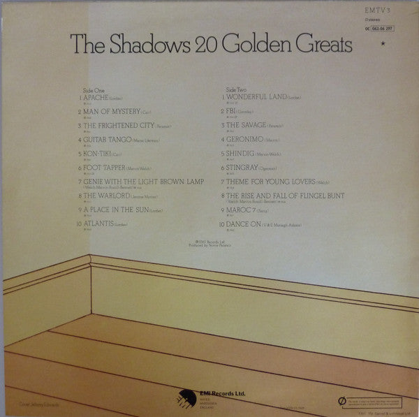 The Shadows : 20 Golden Greats (LP, Comp, RE, Cre)