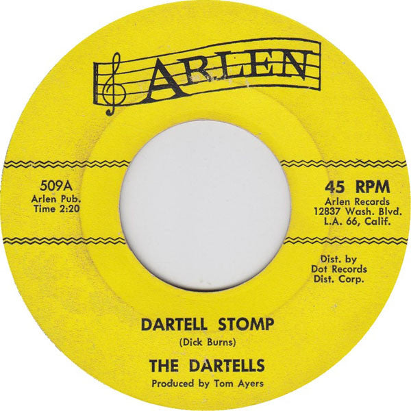 The Dartells : Dartell Stomp / Hot Pastrami (7", Single)