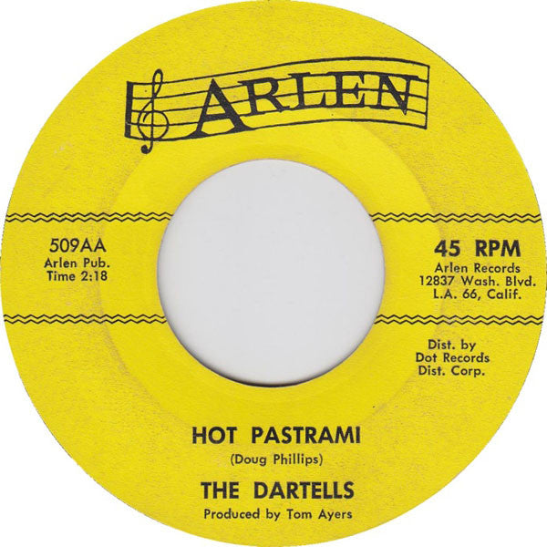 The Dartells : Dartell Stomp / Hot Pastrami (7", Single)