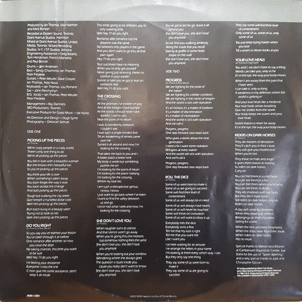 Ian Thomas (2) : Riders On Dark Horses (LP, Album)