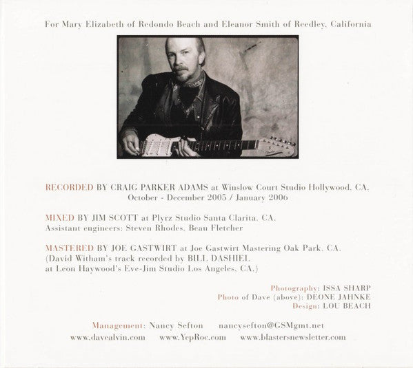 Dave Alvin : West Of The West (CD, Album, Dig)