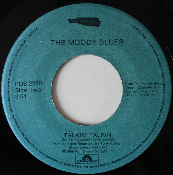 The Moody Blues : Your Wildest Dreams (7", Single)