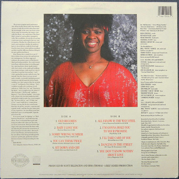 Irma Thomas : The Way I Feel (LP, Album)