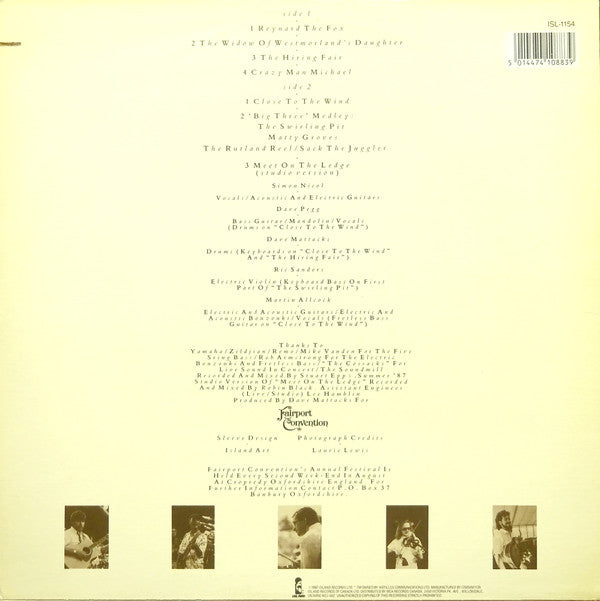 Fairport Convention : In Real Time (Live '87) (LP, Album)