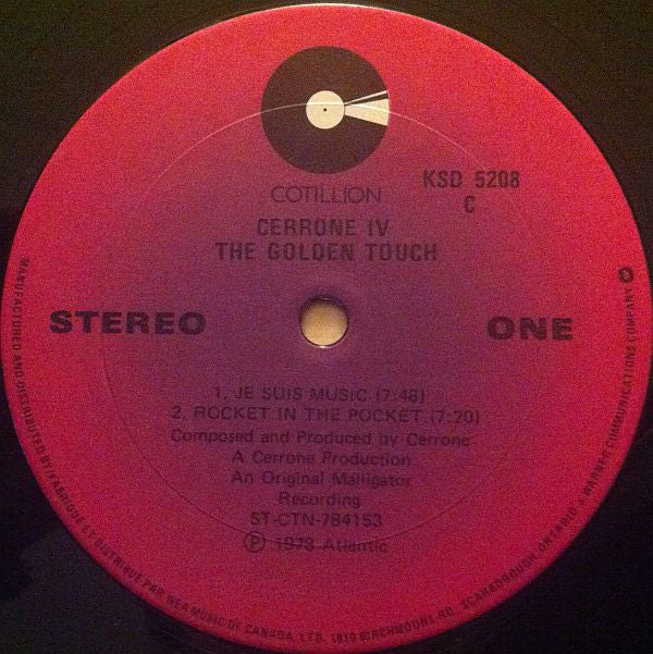 Cerrone : Cerrone IV - The Golden Touch (LP, Album)