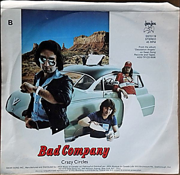 Bad Company (3) : Rock 'N' Roll Fantasy (7", Single)