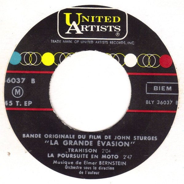 Elmer Bernstein : Bande Originale Du Film La Grande Evasion (The Great Escape) (7", EP)
