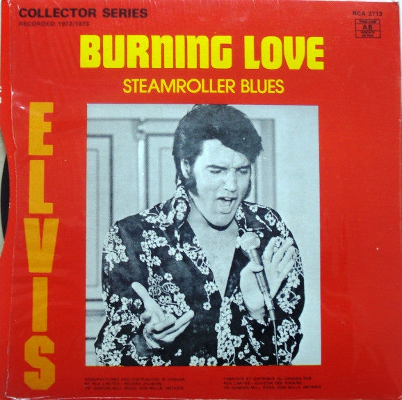 Elvis Presley : Burning Love (7", Single)
