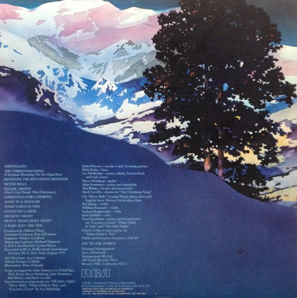 John Denver : Rocky Mountain Christmas (LP, Album, RE)