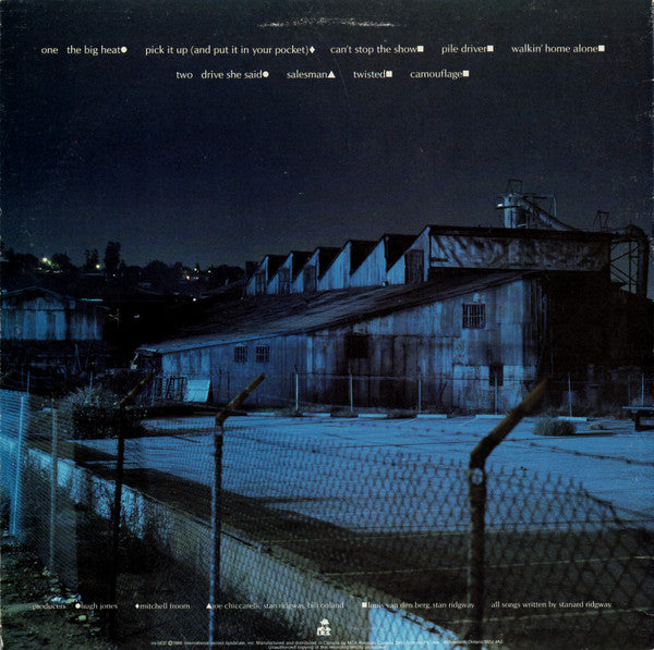 Stan Ridgway : The Big Heat (LP, Album, Gol)