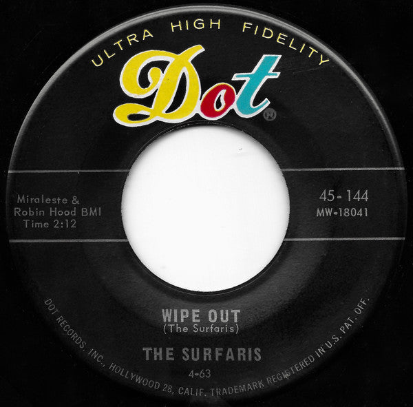 The Surfaris : Wipe Out / Surfer Joe (7", RE, Ind)