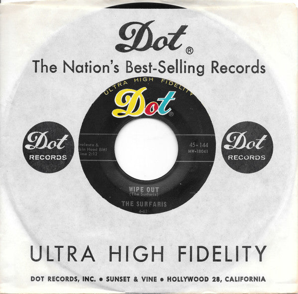 The Surfaris : Wipe Out / Surfer Joe (7", RE, Ind)