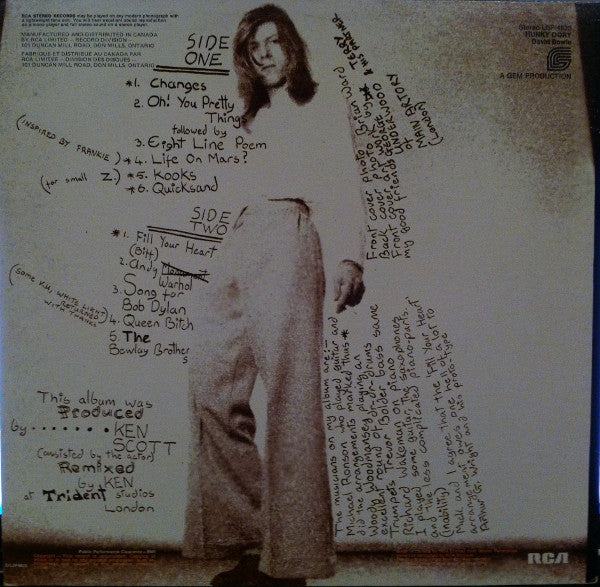 David Bowie : Hunky Dory (LP, Album)