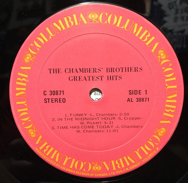 The Chambers Brothers : The Chambers Brothers' Greatest Hits (LP, Comp, RE)