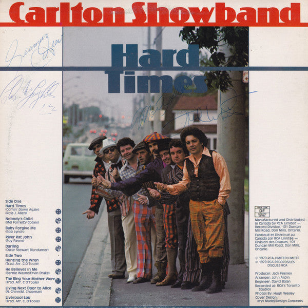 The Carlton Showband : Hard Times (LP, Album)