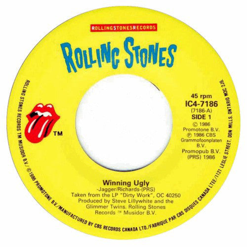 The Rolling Stones : Winning Ugly (7", Single)