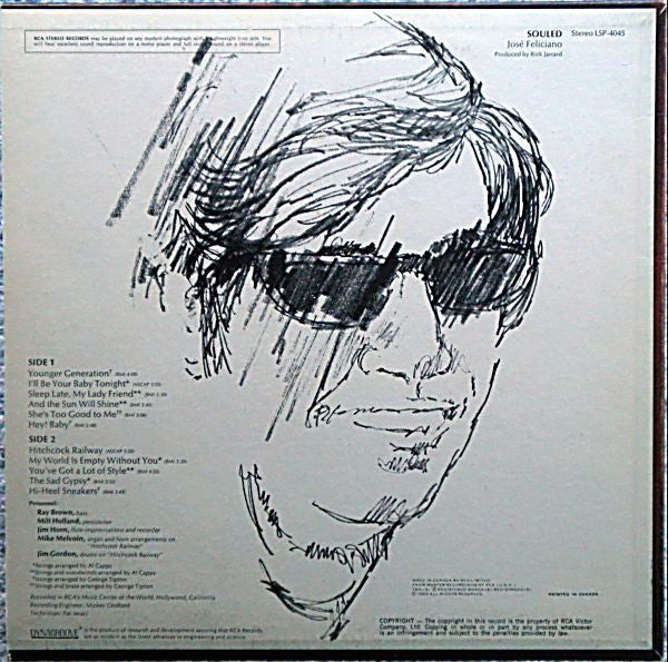José Feliciano : Souled (LP, Album)