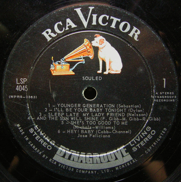 José Feliciano : Souled (LP, Album)