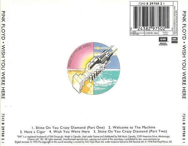 Pink Floyd : Wish You Were Here (CD, Album, RM)