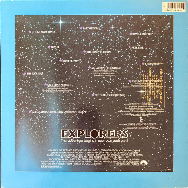 Jerry Goldsmith : Explorers (Music From The Motion Picture Soundtrack) (LP, Album)