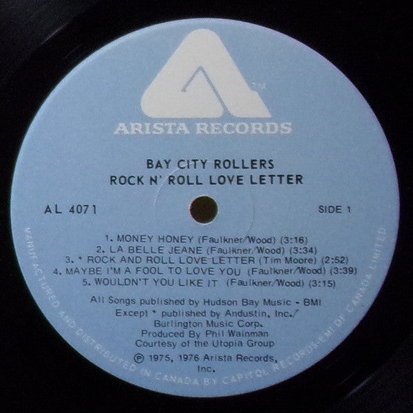 Bay City Rollers : Rock N' Roll Love Letter (LP, Album, Gat)