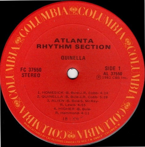 Atlanta Rhythm Section : Quinella (LP, Album)