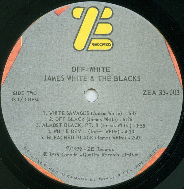 James White & The Blacks : Off White (LP, Album)