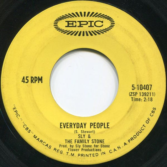 Sly & The Family Stone : Everyday People / Sing A Simple Song (7", Single)