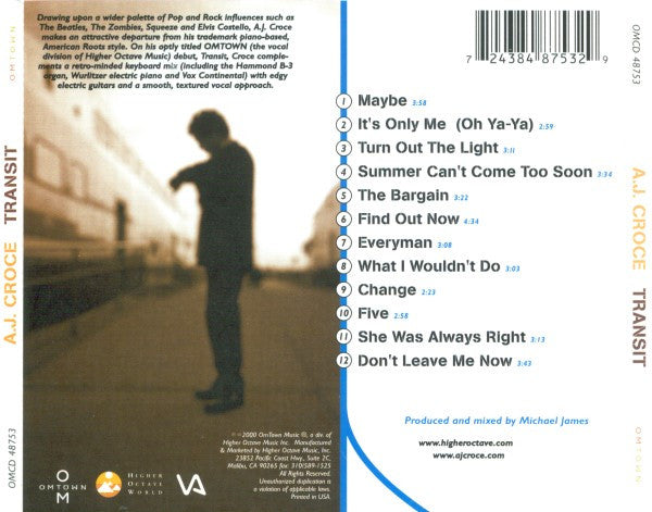 A.J. Croce : Transit (CD)